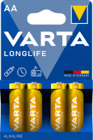 Батарейка VARTA LONGLIFE AA BLI 4 