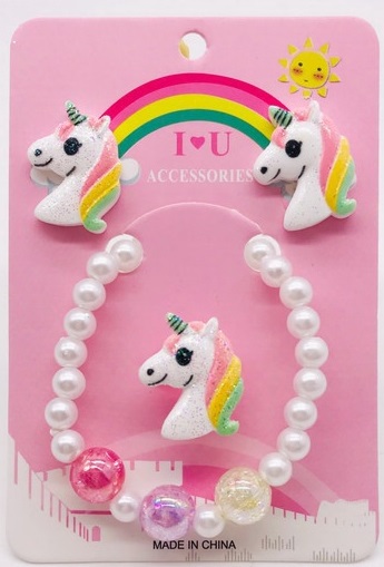 Набір дитячих прикрас "Райдужний єдиноріг"