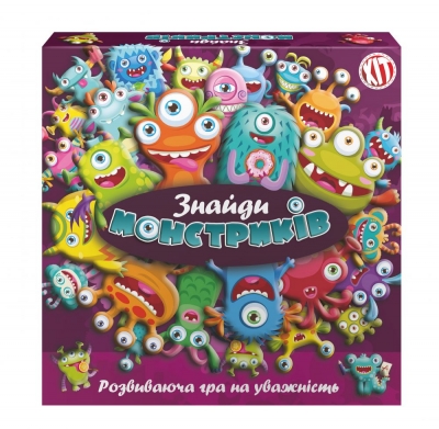 Гра дитяча настільна "Знайди монстриків"