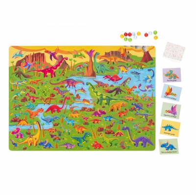 Гра дитяча настільна "Знайди динозавра"