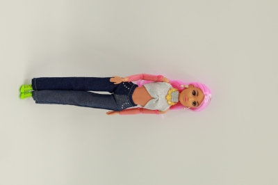 Лялька pink hair, серія jeans