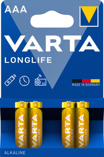 Батарейка VARTA LONGLIFE AAA BLI 4