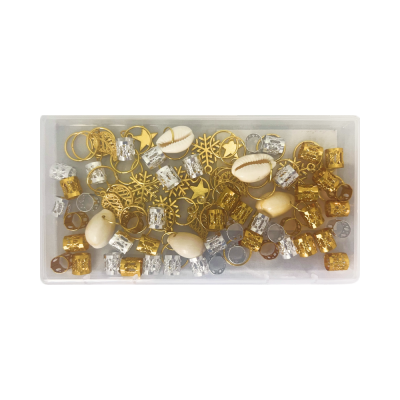 Набір прикрас/пірсингу для волосся, 80ел.