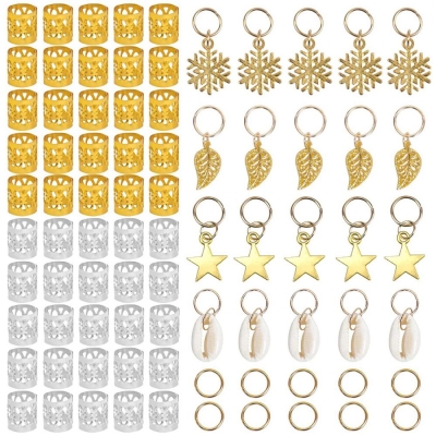 Набір прикрас/пірсингу для волосся, 80ел.