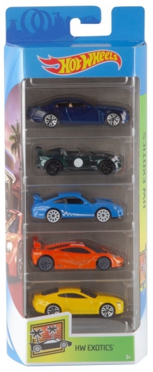 Набір з 5-и базових машинок Hot Wheels (в ас.)
