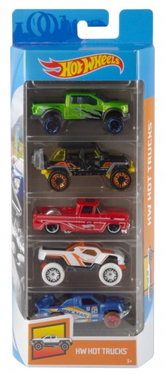 Набір з 5-и базових машинок Hot Wheels (в ас.)