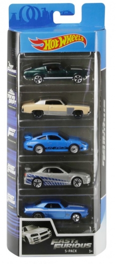 Набір з 5-и базових машинок Hot Wheels (в ас.)