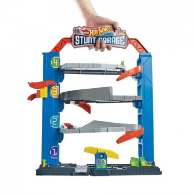 Чотирьохповерховий гараж для машинок Hot Wheels