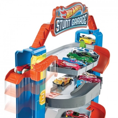 Чотирьохповерховий гараж для машинок Hot Wheels