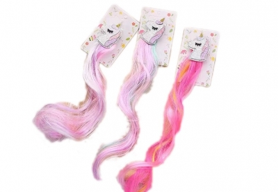 Прядки для волосся - рожевий єдиноріг