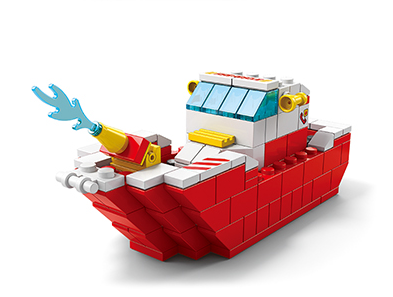 Конструктор "Пожежний корабель", 1000деталей