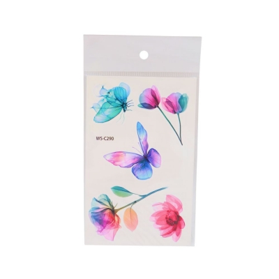 Набір тату для дівчат "Ніжні квіти" (WS-C289-C300)