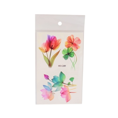 Набір тату для дівчат "Ніжні квіти" (WS-C289-C300)