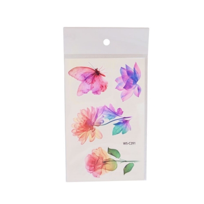 Набір тату для дівчат "Ніжні квіти" (WS-C289-C300)
