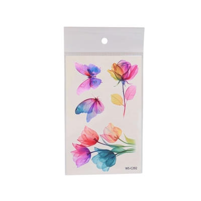 Набір тату для дівчат "Ніжні квіти" (WS-C289-C300)