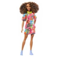 Лялька Barbie "Модниця" в яскравій сукні-футболці HPF77