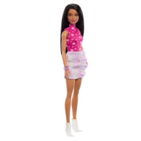 Лялька Barbie "Модниця" в рожевому топі з зірковим принтом HRH13