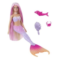 Лялька-русалка "Кольорова магія" серії Дрімтопія Barbie HRP97