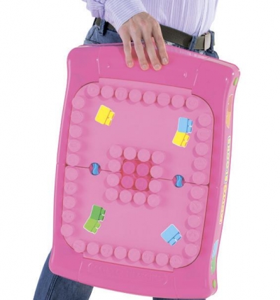 Набір ігровий з конструктором (20 елементів) у коробці (рожевий) з елементом обертання